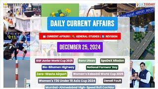 GKToday Current Affairs  25 December, 2024