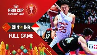 China  - Indonesia  | Basketball Full Game - #FIBAASIACUP 2022