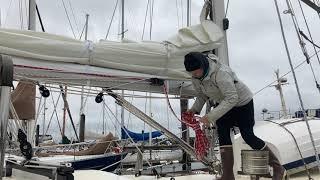 Using Lazy Jacks on S/V Juichi with Sailmaker and Rigger Alison Wood