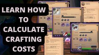 Mathematical Approach To Crafting In Albion Online