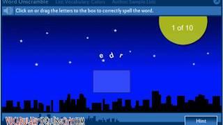 Word Unscramble - VocabularySpellingCity Games