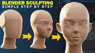 Blender: Sculpt A Female Head For Beginners