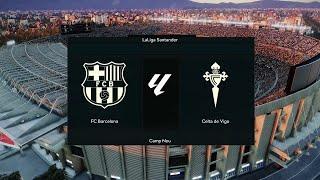 Barcelona vs Celta Vigo | 2023-24 La Liga | PES 2021