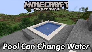 How to make a Pool Can Change Water Build in Minecraft - Redstone Build Hacks