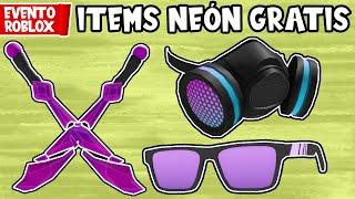 CONSIGUE MASCARA DE GAS, ESPADAS y GAFAS NEÓN GRATIS en ROBLOX | EVENTO ROBLOX X THE CHAINSMOKERS