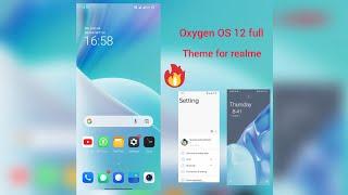 oxygen OS 12 theme for realme oppo Android 11