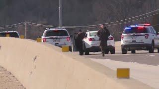 Burglary suspect leads police on chase that ends with standoff on I-44