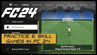 HOW TO PLAY SKILL GAMES & PRACTICE ARENA IN FC 24!