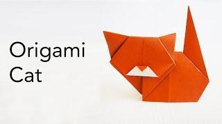 Easy Origami Cat Tutorial - Designed by Keiji Kitamura