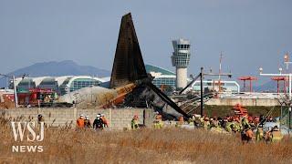 South Korean Jet Carrying 175 Passengers Skids Off Runway and Crashes | WSJ News