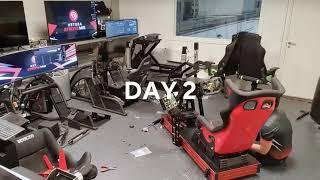 Next Level Sim Racing Setup at Asetek SimSports Testing Room