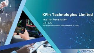 KFin Technologies Ltd (KFINTECH) Earnings Conference call for Q2 FY 2024-2025