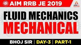 Adda247 Technical | RRB JE | Fluid Mechanics | Mechanical | Day 3 | Part 1 | 2 P.M