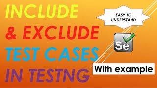 How to Include and Exclude Test Cases in TestNG?