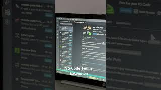 VS Code Funny Extension #vscode #vscodetips #vscodeextensions #developer #shortvideo