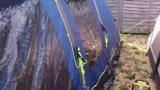 Sevylor Pump inflating an Outwell air tent