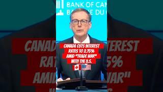  Canada Cuts Interest Rate Again! The 7th in a row since June 2024 when the rate was at 5% 