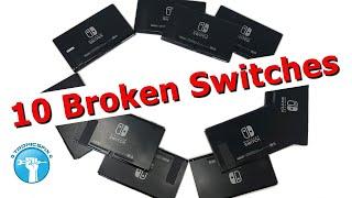 Fixing 10 Broken Nintendo Switches - Salvage Liquidation Lot