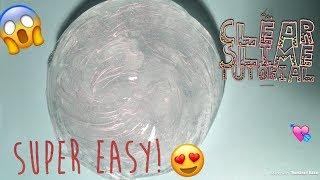 Easy clear slime recipe! Clear slime tutorial!