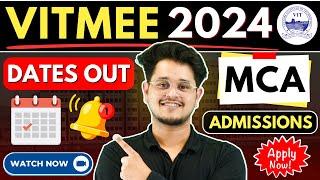 VITMEE 2024 Dates Out VIT MCA Admissions 2024 #mca #vit #vitmee #mcaadmissions #viral