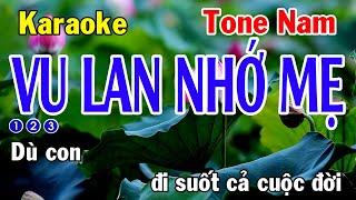 Vu Lan Nhớ Mẹ Karaoke Tone Nam - Nhạc Sống - Nhật Dũng KB