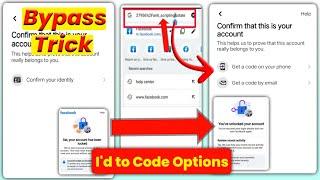 Spot Unlocked Locked Facebook: Url Decoding Confirm Your Identity to Get Code Option in 1minute