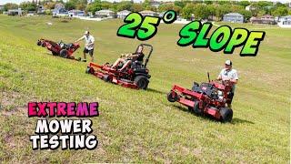 BEST Mower for STEEP hills! Zero Turn vs Stand-on vs Walk Behind vs Push Mower