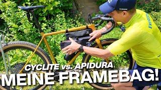 CYCLITE Frame Bag 01 vs. Apidura Racing Framebag 2,4 L! Meine Bikepacking-Rahmentaschen!