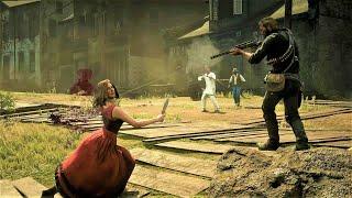 Red Dead Redemption 2 NPC Battles! Animations & Ragdoll Physics - Riot Mod
