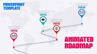 Animated Roadmap PowerPoint (Easy Tutorial)