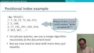 7 6 Phrase Queries and Positional Indexes 19 45