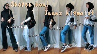 SHOPEE HAUL JEANS HIGHWAIST JINISO  pt 3 | kakpit channel