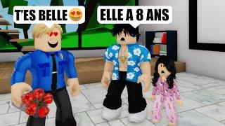 UN POLICIER FOU DRAGUE MA FILLE DE 8 ANS SUR BROOKHAVEN ! ROBLOX