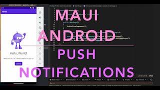 Maui Android Push Notification Firebase Plugin