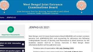 Jenpas-UG 2021 Exam & application date