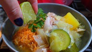 This CHICKEN soup is soothing when you have a cold | CALDO DE POLLO Recipe