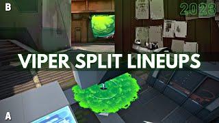 All the Viper Lineups You Need on Split 2.0 (2023) | VALORANT