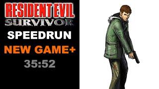 Resident Evil Survivor - Speedrun, NG+ (35:52)