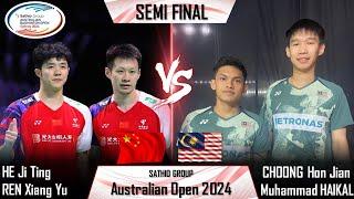 HE Ji Ting /REN Xiang Yu vs CHOONG Hon Jian /Muhammad HAIKAL | Australian Open 2024 Badminton