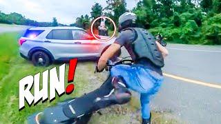 MOTORCYCLE POLICE CHASE | COPS vs BIKERS | ANGRY & COOL COPS 2024