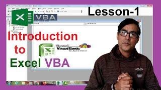 Introduction to Excel VBA | Excel VBA series lesson-1| Excel VBA Beginners tutorial in hindi