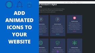 Adding animated icons to your website