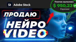 Нашёл ЗАРАБОТОК на НЕЙРОСЕТЯХ и Генерации VIDEO | AdobeStock Пошаговое руководство