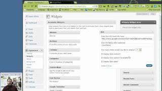 WordPress: Implementing the RSS widget