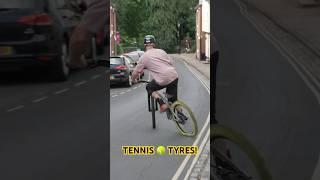 TENNIS BALL TYRES ON MTB!