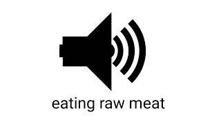 eating raw meat sound effect (royalty free)