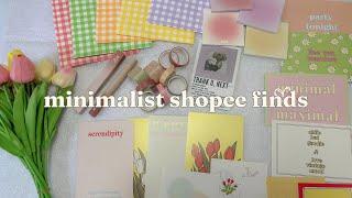 minimalist shopee finds  | aesthetic