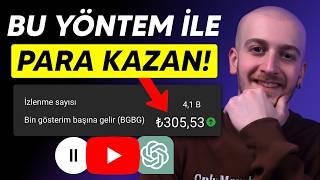 1000 İzlenmeye 300TL Nasıl Kazanıyorum? - YouTube Para Kazanma