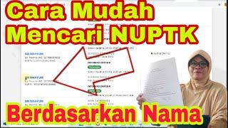 Cara Mencari NUPTK berdasarkan Nama, Cek NUPTK 2020 dan Cara Melihat NUPTK Online | Calon Guru