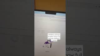 webdevs: always enable "show full website address" in Safari